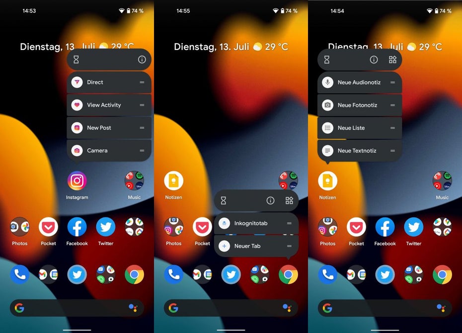 Android App-Shortcuts